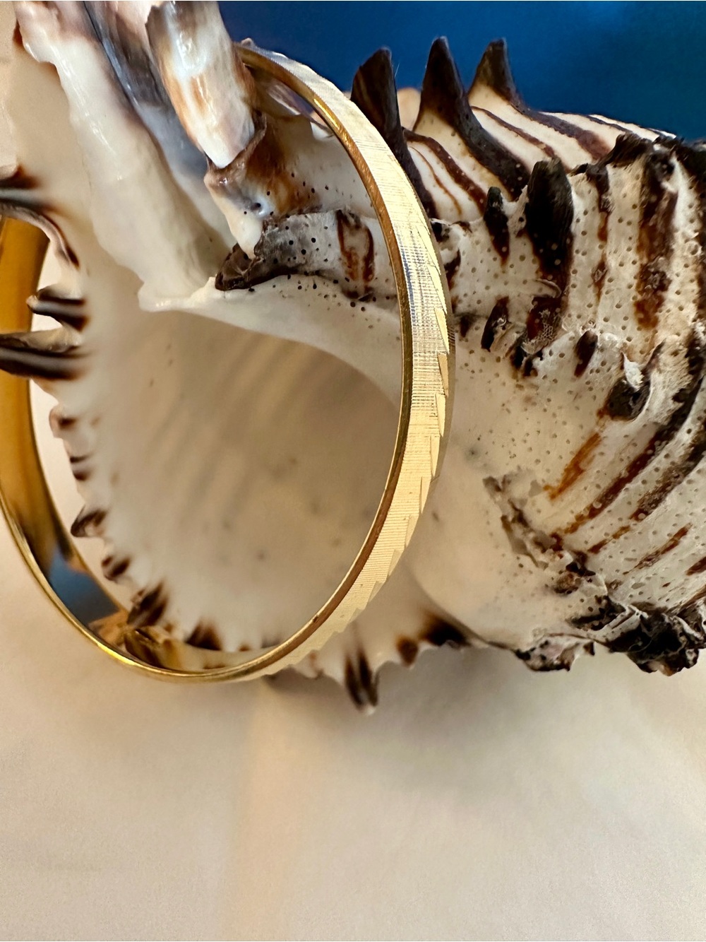 Monet Bangle Bracelet Gold-Tone Textured